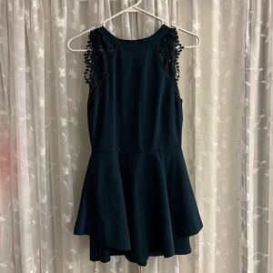 🆕Dark Green Lace Dress/Romper Womens or Juniors Small
